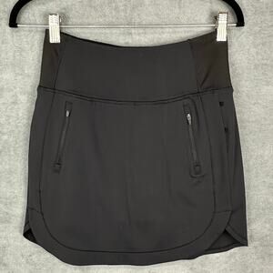 Athleta Skirt Womens Extra Small Black Fairway Golf Skort 18" Stretch Tennis